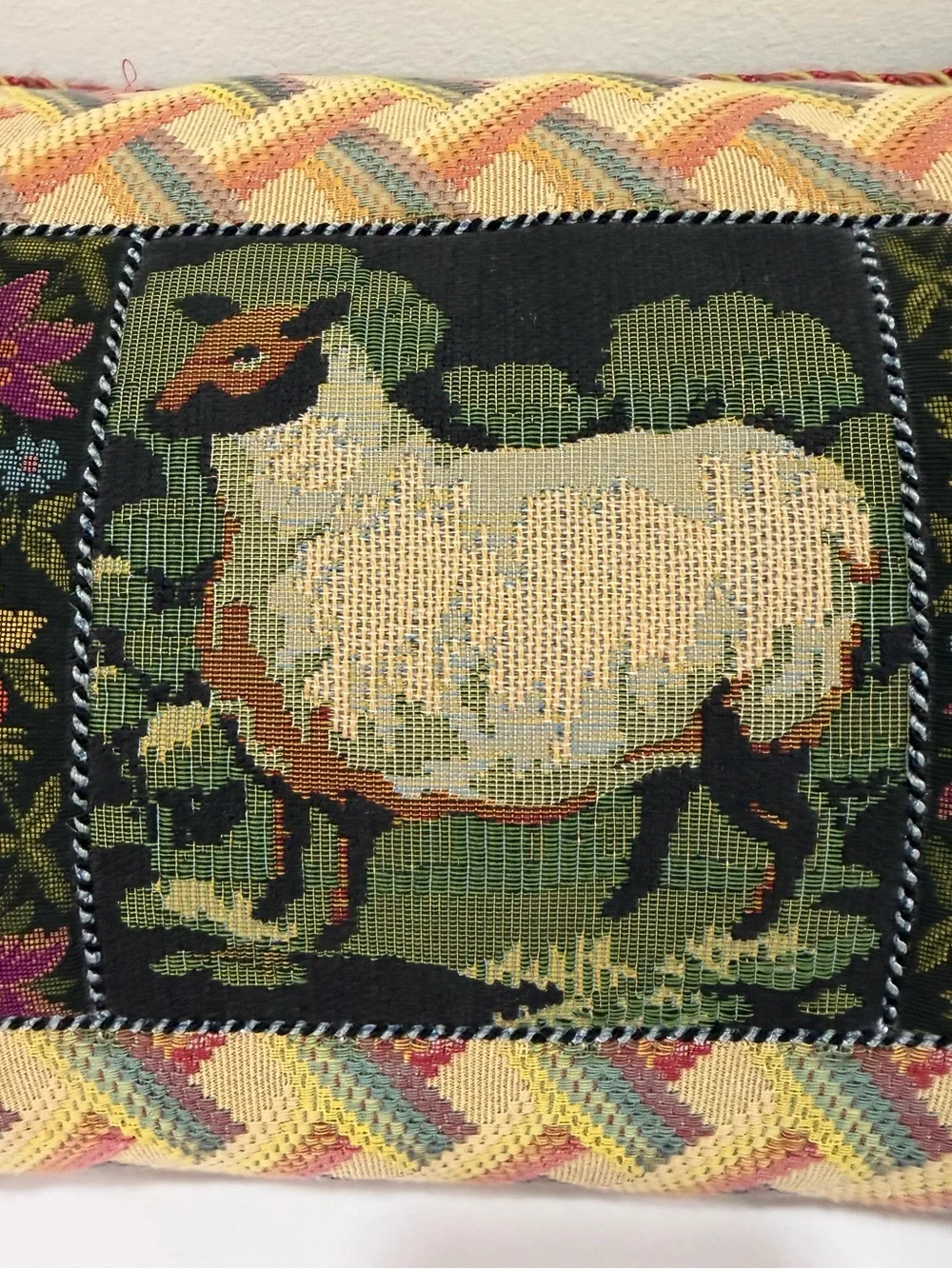 Sweet Dreams Inc Sheep Tapestry Tassel Lumbar Pillow Cottagecore Grandmillennial